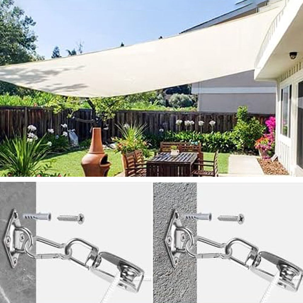 M20 Pulley Block System Stainless Steel Crane Pulley Block With Nylon Rope Carabiners Eye Pad Plates For Garden Marine Hardware