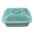thumbnail image 3 of Cesta de malla para frutas con tapa, organizador de productos de cocina, cesta para pan, alimentos Azul Medio, 3 of 9