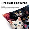 thumbnail image 2 of Cat Chair Pillow Covers Set of 2 Throw Pillow Decorative Pillows Velvet with Unique Patterns for Various Occasions - Available in 16x16, 18x18, and 20x20 Inches, 2 of 6