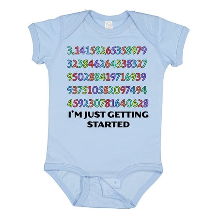 

Inktastic I m Just Getting Started- Pi Day Colorful Numbers Boys or Girls Baby Bodysuit