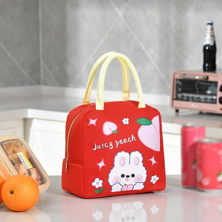 Toddler Lunch Bag with Water Bottle Holder Lunch Box Set for Men Lunch Bag  Insert Portable Thickened Thermal Insulation Bento Bag Cartoon Thermal