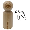 thumbnail image 1 of Airedale Terrier Bingley Waterside Dog Outline Rubber Stamp for Scrapbooking Crafting Stamping - Small 3/4 Inch, 1 of 7