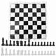 thumbnail image 1 of Portable Plastic International Chess Set for Party Activities (White), 1 of 3