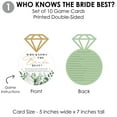 thumbnail image 5 of Big Dot of Happiness Boho Botanical Bride - 4 Games - Who Knows The Bride Best, Bride or Groom Quiz,&nbsp;What’s in Your Purse and Love - Gamerific Bundle, 5 of 8