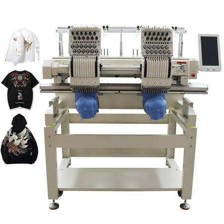 Double-station Automatic Embroidery Machine Caps Logo Embroidery Machine 12 Needles Embroidery Machine