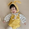 thumbnail image 4 of ZAXARRA Kids Bunny Ear Hat Cute Soft Warm Winter Cap Button Closure Rabbit Hat for Girls Boys, 4 of 8