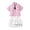 29Pink83, variant on XAOFW Back To School Summer Girls Outfits With Short Sleeves Lapel Button Down Striped Tie Shirt And Pleated Skirts Two Piece Formal Sets Versatile Clothing Sets 2-3 Years