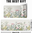 thumbnail image 3 of White Wildflower Desk Pad Hand Drawn Gaming Floral Mouse Pad Large Mouse Pad for Desk Computer Pc Laptop Office Decor for Women, Anime Mouse Keyboard Pad Stitched Edges (31.5x11.8 in), 3 of 6