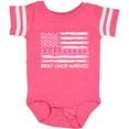 thumbnail image 3 of Inktastic Breast Cancer Awareness Pink Ribbons and Flag Boys or Girls Baby Bodysuit, 3 of 5