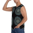 thumbnail image 3 of Fotbe Men's Mandala Print Men's Sleeveless Muscle Tank Tops Casual T-Shirts for Gym Workout Beach-3X-Large, 3 of 8