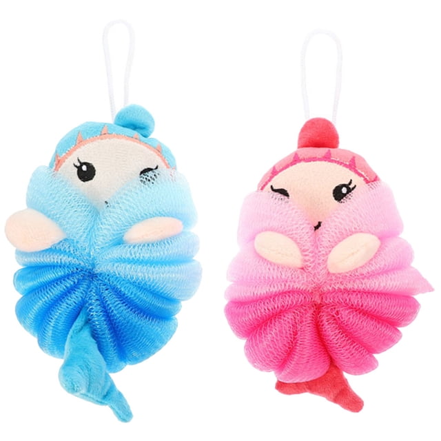 2 piezas Bolas de baño de baños Cartoon Bathing Body Sprobber Kids Bails Ball Ducha suministros de ducha