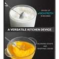 thumbnail image 4 of Handheld Milk Frother for Coffee, Rechargeable Electric Whisk with 3 Heads 3 Speeds Drink Mixer Foam Maker For Latte, Cappuccino, Hot Chocolate, Egg - Silver, 4 of 12