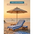 thumbnail image 5 of Casa Platino Beach Turkish Towel Set of 4 - 100% Cotton Striped Beach Towels For Adults (30" x 60”), Lightweight Quick Dry Design for Swimming, Vacation & Cruise Travel - Light Blue, 5 of 9