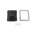 thumbnail image 2 of Mr Gasket Black Rubber Manual Transmission Shift Boot with Chrome Plated Steel Ring, 2 of 6