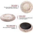 thumbnail image 4 of Calming Donut Dog Bed es Round Fluffy for Large Dogs -Anxiety Plush Machine Washable ( Large), 4 of 7