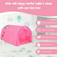 thumbnail image 6 of Costway Kids Bed Tent Play Tent Portable Playhouse Twin Sleeping with Carry Bag Pink, 6 of 11
