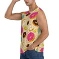 thumbnail image 3 of Balery Donuts Men's Sleeveless Muscle Shirts Workout Tank Top, Moisture Wicking, Odor Protection-XX-Large, 3 of 8