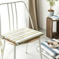 thumbnail image 3 of Jubipavy Cotton And Linen Striped Chair Cushion Thickened Household Hip Protection Dining Chair Cushion Breathable Strap Detachable And Washable Home Clearance, 3 of 5