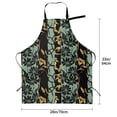 thumbnail image 6 of Goofa Lilies Flowers Printed Waterproof Apron 33" Chef Aprons for Men Heavy Duty Chemical Work Apron Adjustable Bib Apron, 6 of 9