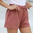 thumbnail image 5 of Womens Casual Shorts Drawstring Elastic Summer Shorts Comfy Pocketed Pants, 5 of 8