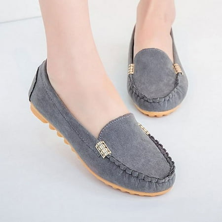 

Orthopedic Walking Loafer Women Fashion Casual Comfortable Slippers Shoes For Indoor Outdoor 36 Gray