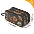 thumbnail image 4 of FORMRS Pencil Case with 3 Compartments Zipper Pouch, Elementary School Level and up, Dark Floral Pattern, 4 of 8
