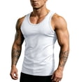thumbnail image 3 of IhhxPro Men's Sleeveless Muscle Tank Top Moisture-Wicking Quick Dry Summer Fitted Workout Gym Athletic Performance Cotton Vest Casual Bodybuilding S-3XL, 3 of 9