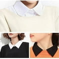 thumbnail image 6 of CAILDANL Shinywear Fake Collar Detachable Collar Blouse Half Shirts Peter Pan Collar, 6 of 7