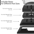 Lighting Classic Solar Outdoor Post Cap Lights - 4x4 5x5 6x6 - Bright ...