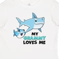 thumbnail image 4 of Inktastic My Grammy Loves Me with Cute Sharks Boys or Girls Baby T-Shirt, 4 of 5