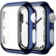 thumbnail image 1 of Smiling Paquete de 2 Estuches con Protector de Pantalla de Vidrio Templado Incorporado Compatible con Apple Watch Series 9 (2023)/Series 8/Series 7 de 45 mm, Estuche rígido para PC con Protector de Pa, 1 of 4