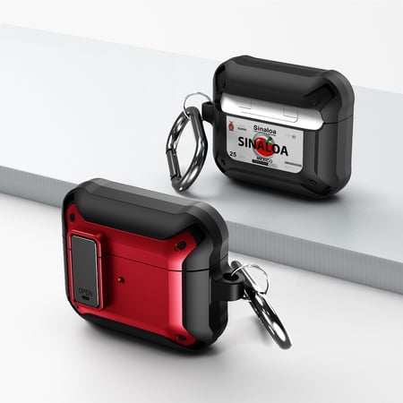 Duo Shield Secure Lock Designed For AirPods 3rd Gen With Hook  Red/Black price history on PriceWatchPro