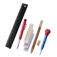 thumbnail image 1 of KLKCMS Portable Refill Cutting Ruler Household Mark Pen for Office Garden Carpenter Set 8, 1 of 9
