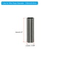 thumbnail image 2 of 1/32" 0.8mm Wire Rope Loop Sleeve 100 Pcs Copper Double Ferrule Duplex Crimping Loop Sleeve for Wire Rope Cable Fittings Rigging Fishing Wire,Black, 2 of 6