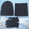 thumbnail image 2 of ZJXFGS Hat And Gloves For Women,Hat Gloves Scarf Set Women,Womens Winter Scarf,Scarf And Hat Set For Women,Womens Hat Scarf And Gloves Set Winter,Ladies Winter Hats,Hat Set For Women,Black,One Size, 2 of 3