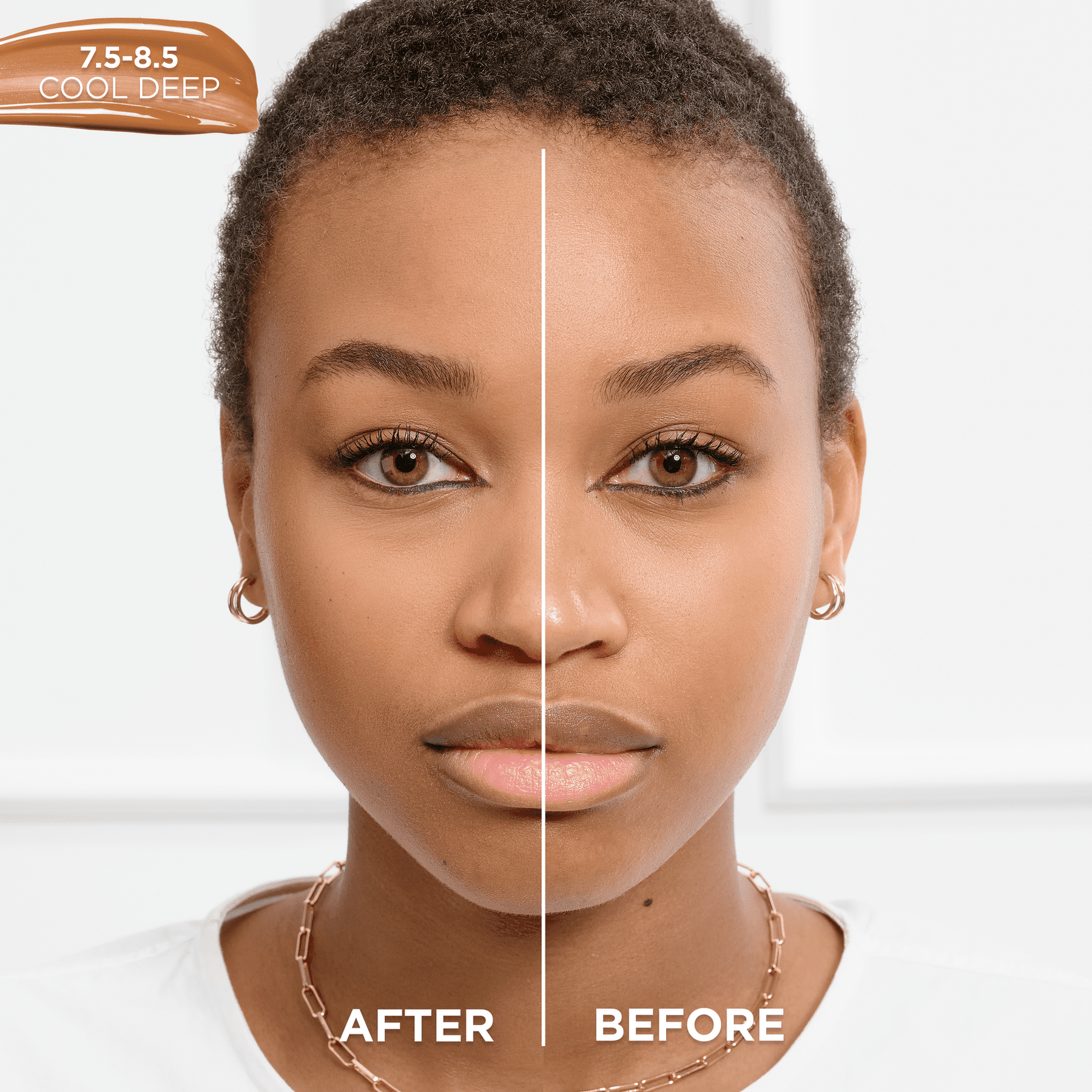 L'Oreal Paris True Match Hyaluronic Tinted Serum Foundation Makeup, 7.5-8.5 Cool Deep, 1 fl oz