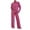 Hot Pink, variant on AGWOLF Ribbed Knit Lounge Sets for Women 2 Piece Outfits Long Sleeve Mock Neck Long Sleeve Shirts and Long Pants Loungewear Solid Comfy Tracksuit