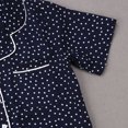 thumbnail image 4 of Femmes 2PCS Pyjama Ensemble, Couleur Unie/point/striped Manches Courtes Haut, Pantalon Court, 4 of 9