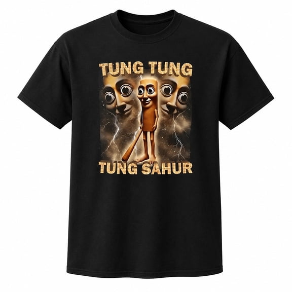 Tung Tung Sahur Graphic T-Shirt, Unisex Classic Fit Cotton Tee