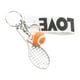 thumbnail image 1 of Llavero de tenis creativo, joyería de raqueta de tenis: jugadores de tenis perfectos, tenis naranja, 1 of 9