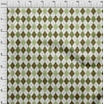 thumbnail image 3 of oneOone Cotton Poplin Dark Olive Green Fabric Argyle Check Quilting Supplies Print Sewing Fabric By The Yard 42 Inches Wide, 3 of 4