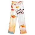 thumbnail image 3 of Thanksgiving Pumpkins Fall Leaves Pajamas For Women Loose Retro Night Pajama Pants Comfortable Sleepwear Bottoms Homewear, 3 of 6