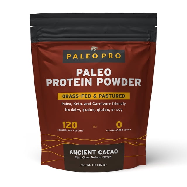 Proteína en polvo Paleo Pro, carne de res alimentada con pasto, aislada, 15 días de cacao