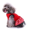 thumbnail image 4 of Skksst Pet Christmas Costume Dog Gril Xmas Holiday Tulle Tutu Dress Cat Puppy Apparel, 4 of 7