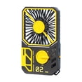 thumbnail image 2 of Mini ventilador recargable con ventilador portátil para senderismo negro naranja, 2 of 9