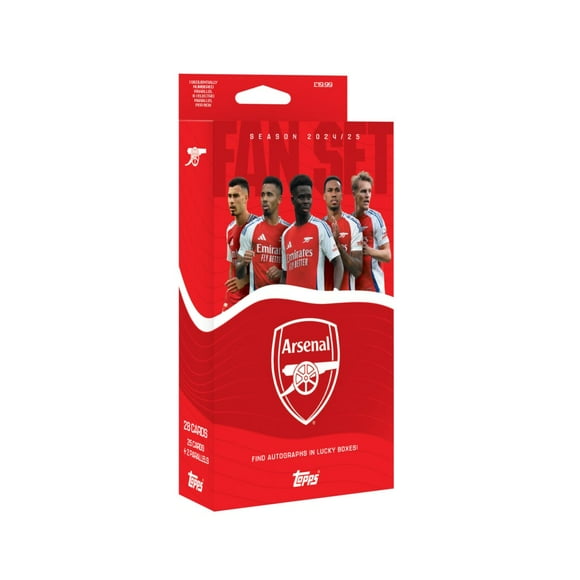 2024-25 Topps Arsenal Fan Set (28 Cards)
