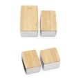thumbnail image 4 of jifeng Bamboo Lid Tea Storage Box Organizer Container Wood Container E E, 4 of 9