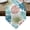 Pink, variant on Sage Green Palm Leaves Table Runner Linen Burlap Table Runner 36 Inches Small Tropical Botanical Summer Dresser Scarves for Kitchen Island Coffee Dining Room Party Wedding Holiday Decor 13"x36"