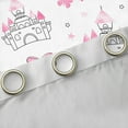 thumbnail image 4 of Homewish Cute Pink Castle Blackout Curtains Set of 2 (52x84 Each) for Teens Kids Children,Dreamy Princess Window Curtains,Cartoon Kawaii Butterfly Curtains and Drapes,Lightweight Room Decor, 4 of 6