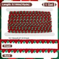 thumbnail image 2 of 10 Yards Christmas Fringe Ball Trim Red Green Mini Trim Ribbon Pom Fringe Tassel Lace Pom Pom Ball Fringe Ribbon, 2 of 6